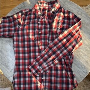Plaid J. Crew button down long sleeve